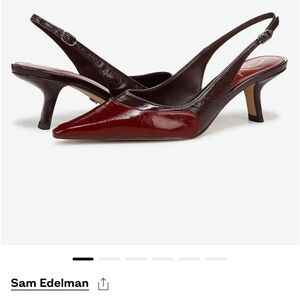 Sam Edelman Bayley heels size 9.5 Cabernet Red/Parisian Plum